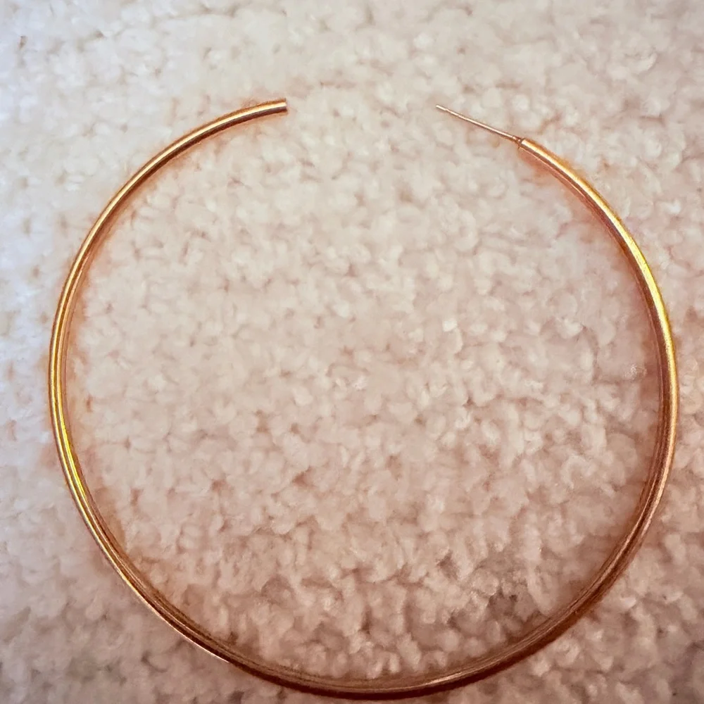 Jennifer Fisher 2.5 Thread Hoops in Plated Brass - Picture 10 of 14